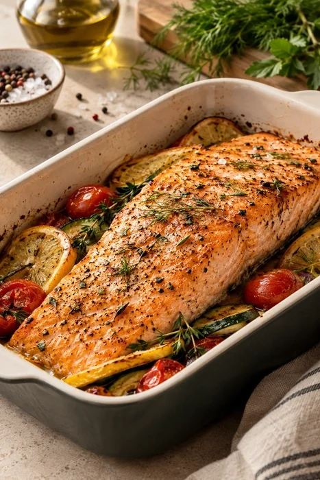 Zubereitung eines Fischfilets in einer modernen Küche